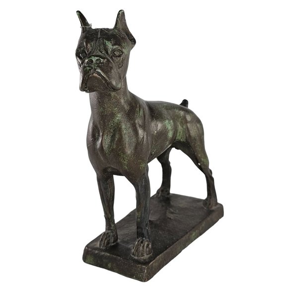 Vintage Austin Productions Boxer Dog Statue *FLAW* *Repaired* - Picture 3 of 16